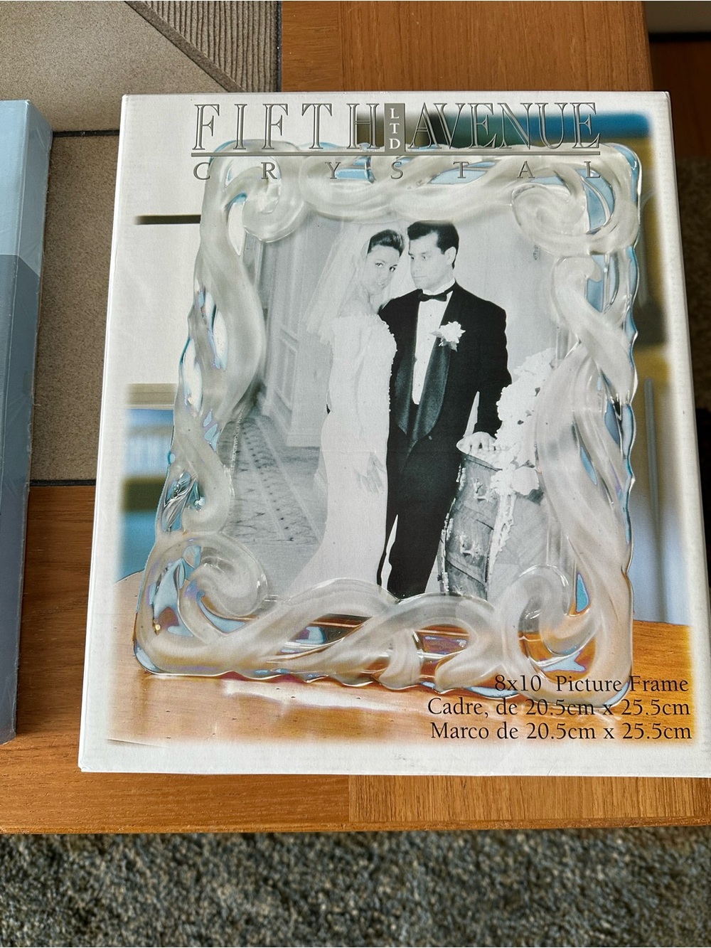 Fifth Avenue Crystal Clear 8x10 Scrolled Glass Picture Frame